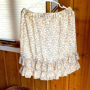 NEW | Calvin Klein | Floral Ruffle Skirt